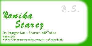 monika starcz business card